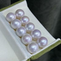 Perles rondes naturelles Edison de 15-16 mm, perles d'eau douce blanches nues à l'éclat aurore pour la fabrication de bijoux personnalisés, vente en gros