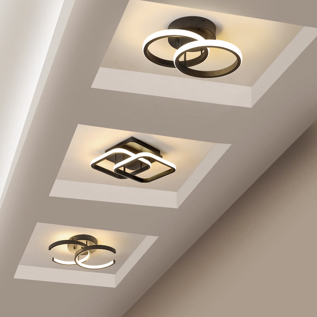 Nordic Creative Entryway Ceiling Light Modern Minimalist LED Corridor Entrance Hall Cloakroom Staircase Balcony Lighting Fixture