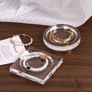 Plateau de présentation transparent en acrylique pour bracelets, modèle automne <span class=keywords><strong>2022</strong></span>, présentoir de circonférence, design perlé, pour stand - Product Image 1