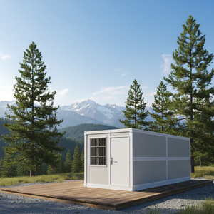 Casa Contenedor Plegable de 20 pies, Transpirable, para Dormitorio, Taller, Oficina en Casa, Hotel, Tienda, Construida con Panel Sándwich de Acero - Product Image 1