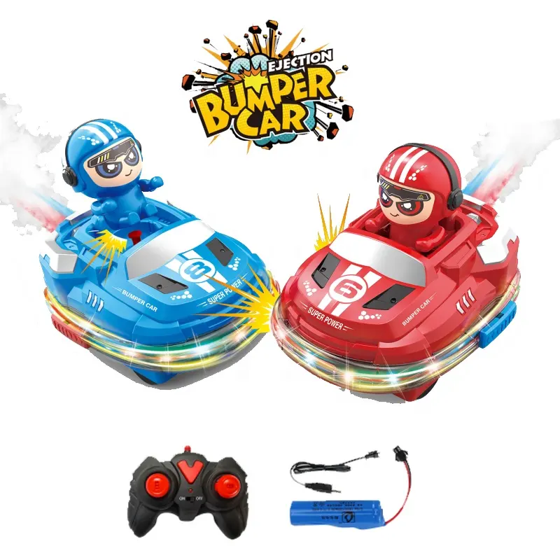 Игрушки Zhengguang, 2,4 г, 2 игрока, радиоуправляемые бамперные машины, игрушки, забавные и игровые, дистанционное управление, аварийный автомобиль, детский Радиоуправляемый боевой автомобиль