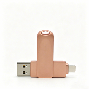 แฟลชไดรฟ์ USB-C แบบ 2-in-1 รุ่นใหม่ Type-C 3.0 วัสดุโลหะผสมสังกะสี ความจุ <span class=keywords><strong>32GB</strong></span> พร้อมสลักโลโก้ฟรี รับประกัน 1 ปี บรรจุกล่อง สำหรับ <span class=keywords><strong>iPhone</strong></span> 15/16 - Product Image 1