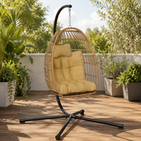 Fauteuil suspendu moderne pour jardin, chaise œuf, mobilier d'extérieur, usine OEM ODM, coton PP, chaise suspendue, chaise œuf
