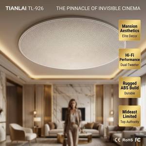 ลำโพงติดเพดาน TIANLAI TL 926 แบบคู่ พร้อมทวีตเตอร์คู่ คุณภาพเสียงไฮไฟ กรวยเคฟลาร์ สำหรับระบบเสียงโฮมเธียเตอร์ - Product Image 2