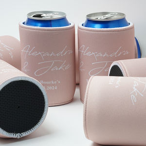 カスタムロゴネオプレン昇華12オンスビール缶スリーブロゴ付きウェディングブランクビール缶ずんぐりしたクーラー - Product Image 3