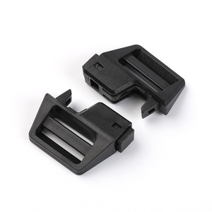 Plastic Side Release Buckle 25mm Black Durable Bag Backpack Accessory <b>Webbing</b> Nylon Adjustment Buckle - Product Image 3