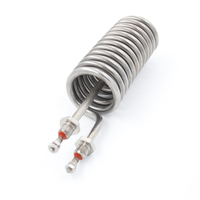 Tube chauffant en spirale en acier inoxydable personnalisé, petit élément chauffant à immersion pour eau, 110V 220V