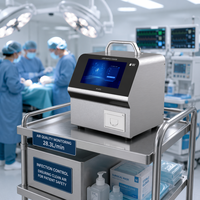 Compteur de particules laser de bureau à grand débit KQ 2.83/28.3/50/100L pour salles blanches et salles d'opération hospitalières (conforme à la norme ISO 14644)