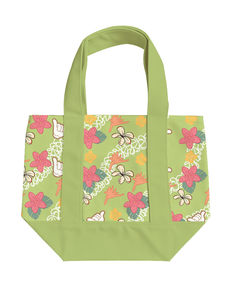 Custom Print Cute <b>Mini</b> Canvas <b>Tote</b> <b>Bag</b> Front Pocket Aloha Shaka Puakenikeni Pattern Hawaiian Style Cloth Canvas Shopping <b>Tote</b> - Product Image 3