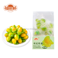 Bonbons gélifiés 3D pelables aux fruits, saveurs assorties, étiquette personnalisée OEM/ODM, refermables, vente en gros, directement de l'usine, en conserve souple