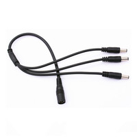 Musique/Lumière LED 1 femelle à 10 mâle Connecteur de prise d'alimentation DC Jack Câble coupleur 5.5X2.1mm Dc Power Cable