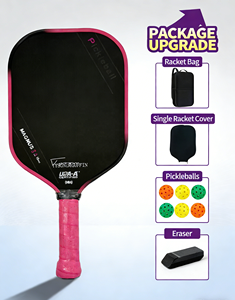 <span class=keywords><strong>Raquette</strong></span> de <span class=keywords><strong>pickleball</strong></span> T700 en fibre de carbone GEN3, noyau pressé à chaud, bleu noir, tête plate, rembourrage EVA, 16 mm, portable, 40 cm, 230 g - Product Image 3