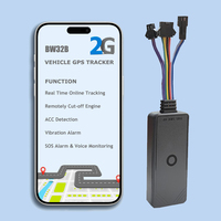 Mini Rastreador GPS LBS con Detección ACC y Corte de Motor GSM/GPRS/2G/4G LTE BW32B para Rastreo de Vehículos y Camiones, Compatible con PC, Certificado CE