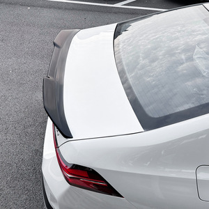 Bmw 5 Series I5 G60 Rear Trunk Spoiler Piano Black Carbon Fiber Texture Ducktail Exterior Modification - Product Image 3