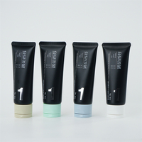 Tube cosmétique vide personnalisé en PE souple 100g/120ml pour crème nettoyante visage et masque facial, emballage en tube souple avec étiquetage et boîte