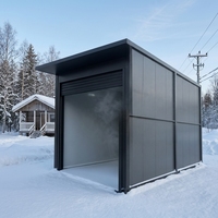Abri préfabriqué robuste pour camping-car et grand hangar de stockage, bâtiment métallique à plafond haut pour la protection des camping-cars et des bateaux, sur mesure