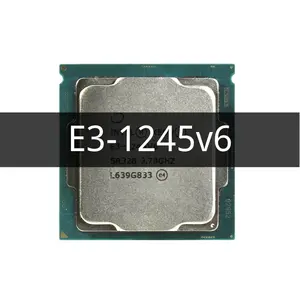 E3-1245 V6 3.7GHz Prosesor Desktop Quad Core CPU Komputer E3-1245v6 Potongan Tergores