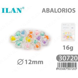 Perline a forma di cuore Ilan Abalorios da 12 mm con perline interne, confezione da 16 g per la creazione di gioielli - Product Image 3