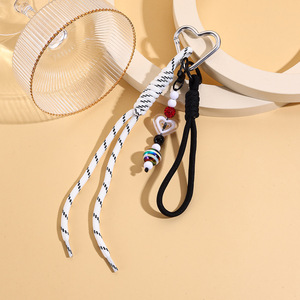<span class=keywords><strong>Portachiavi</strong></span> Artigianale in Plastica con Decorazione <span class=keywords><strong>a</strong></span> Corda Annodata Colorata, Ciondolo per Auto Personalizzato alla Moda - Product Image 6