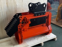 Tête de broyeur forestier hydraulique certifiée CE, compatible avec les excavateurs de 3 à 15 tonnes, CAT, Komatsu, Kubota