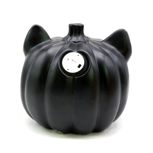 <strong>Halloween</strong> <strong>Cat</strong> Shaped Jack O Lantern Decor, Light Up Black <strong>Cat</strong> Pumpkin Lantern For Indoor Outdoor Home Porch - Product Image 3