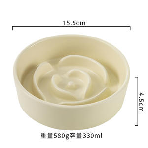 Vente en gros de luxe pour animaux de compagnie Seeder lent <span class=keywords><strong>chat</strong></span> chien bol lécher en céramique mangeoire pour animaux de compagnie bol tapis alimentation saine régime chien bols - Product Image 3