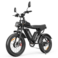 Bicicleta Eléctrica RAYZEPH Q20 Pro 52V 40Ah con Llantas Anchas, Motor Dual, Batería, Bicicleta Eléctrica Híbrida de Montaña para Adultos