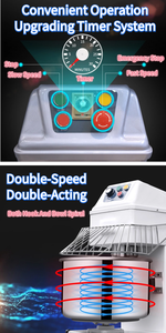 Mixer Spiral Adonan HS Electric Bakery Leader 15kg H30 120l 40l 70l Hs60 Hs20 Kapasitas 25kg Mixer Spiral Adonan dengan Timer Komersial - Product Image 3