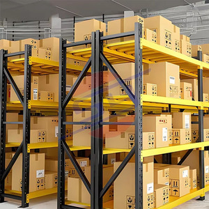 Le rayonnage d'entrepôt d'usine fournit un service personnalisé gratuit Rayonnage léger en acier épais en métal - Product Image 4