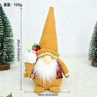 Figurine de bonhomme en pain d'épices incolore et sans visage, décoration de bureau en peluche en forme de bonhomme de neige, exclusivité transfrontalière