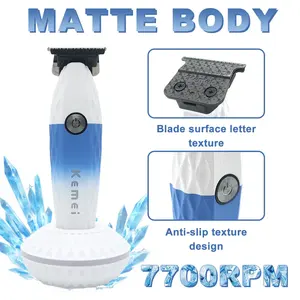 Cortadora <span class=keywords><strong>de</strong></span> <span class=keywords><strong>Pelo</strong></span> KEMEI KM-1690 <span class=keywords><strong>para</strong></span> Hombres Cuchilla en T 7700RPM con Base <span class=keywords><strong>de</strong></span> Carga 1600mAh Máquina <span class=keywords><strong>de</strong></span> Corte <span class=keywords><strong>de</strong></span> <span class=keywords><strong>Pelo</strong></span> <span class=keywords><strong>de</strong></span> 10W <span class=keywords><strong>para</strong></span> Barbero - Product Image 2