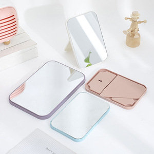 <span class=keywords><strong>Espejo</strong></span> de Maquillaje Moderno y Simple, de Plástico Cuadrado con Acabado Plateado, Color Personalizable, <span class=keywords><strong>Plegable</strong></span>, sin Marco, para Colgar en la <span class=keywords><strong>Pared</strong></span> - Product Image 5