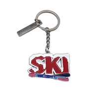 Aimant de réfrigérateur en résine avec logo personnalisé Cadeau de voyage Aimant de réfrigérateur souvenir d'Andorre pour le ski européen en montagne et la neige