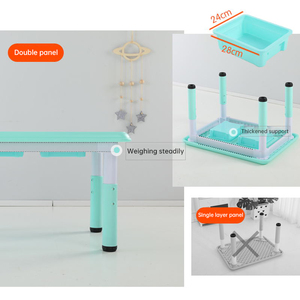 Ensemble <span class=keywords><strong>table</strong></span> <span class=keywords><strong>et</strong></span> <span class=keywords><strong>chaise</strong></span> d'étude pour enfants, petit mobilier en plastique pour l'école, la salle à manger, la chambre à coucher, pour filles, fourni par l'usine - Product Image 4