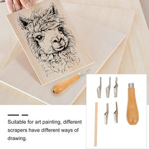 Secolorart Art Linoléum Tool Set <span class=keywords><strong>Lino</strong></span> Cutting Linograph Printmaking Stamp Tools pour tampons en caoutchouc DIY Sculpture Sculpture - Product Image 3