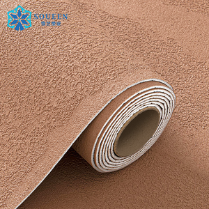 Papier peint en mousse texturée pierre, fond <span class=keywords><strong>Hoom</strong></span>, surface en PVC, rouleaux de pierre douce, décoration intérieure, autocollant mural auto-adhésif - Product Image 1
