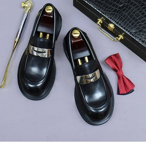 Zapatos de Vestir de Cuero Genuino, Antideslizantes, Impermeables, Transpirables, Flexibles y Elegantes para Novios, Bodas, Fiestas y Banquetes - Product Image 1