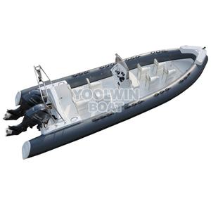 Высокопроизводительная надувная лодка RIB из алюминия с гипалоновыми трубками Orca, 800 см, для патрулирования прибрежных зон, патрулирования границ и экскурсий по портам - Product Image 2