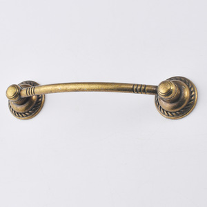 Chinese Style Drawer Handle Antique Bronze Zinc Alloy Bar Shape 95mm Hole Spacing Durable Cabinet Door Hardware - Product Image 1