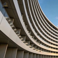 Panneaux ignifuges de qualité supérieure en PVDF de 25 mm, classe A2, revêtement extérieur de bâtiment, panneau en aluminium léger en nid d'abeille
