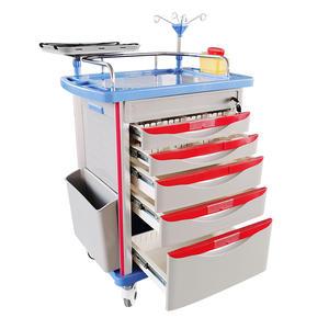 Chariot médical portatif de chariot d'urgence de meubles de clinique d'hôpital chariot d'infirmière bon marché - Product Image 1