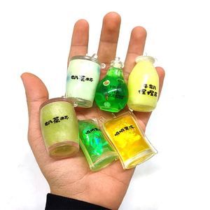 Juguete Antiestrés de Té con Leche para Niños de 5 a 7 Años, Serie Mini Taza de Gelatina para Apretar, Bola Antiestrés para Aliviar el Estrés - Product Image 2