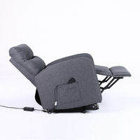 Fauteuil inclinable électrique en tissu lin extensible pour personnes âgées, pour la maison, le bureau, la chambre, l'hôtel, l'appartement, le salon