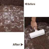 Rouleau Dépilatoire Adhésif Réutilisable en Gros pour Poils de Chien et de Chat, Brosse Anti-Peluche Portable en Plastique à Nettoyage Automatique pour Animaux