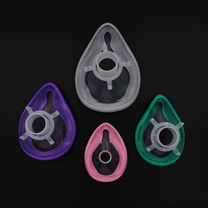 Masker Pernapasan Oksigen Wajah Wajah Anestesi Tiup Rotasi Tiup PVC dan Silikon Sekali Pakai Katup <span class=keywords><strong>Gas</strong></span> - Product Image 2