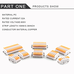 222-418 Loại SPL Thay Thế Đầu Nối Dây 22-8 8Pin Đẩy Nhanh Bằng Nhựa Nhanh Có Thể Được Cố Định Đầu Nối Dây - Product Image 3