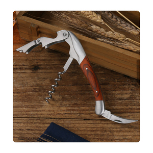Support <span class=keywords><strong>de</strong></span> <span class=keywords><strong>commande</strong></span> d'échantillon Ouvre-bouteille en bois en métal Jeu <span class=keywords><strong>de</strong></span> vis en liège Outils <span class=keywords><strong>de</strong></span> barre Acier inoxydable Vin Acier Tire-bouchon <span class=keywords><strong>de</strong></span> barman - Product Image 1