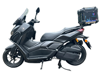 Haojin SY06 Bumper HJ150T-19, coffre de moto en alliage d'aluminium 45L avec système de fixation facile pour motos