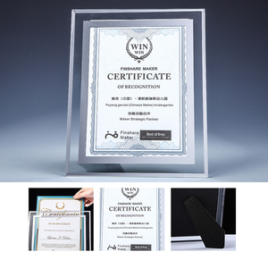 2022 Nhà Máy Thiết Kế Mới Tinh Thể Khung Ảnh Huy Chương Tùy Chỉnh Kích Thước Tinh Thể Giấy Chứng Nhận Của Honor Trang Bên Trong Có Thể Được Thay Thế - Product Image 4
