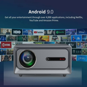4K <b>LED</b> <b>Projector</b> Android 9.0 Dual WIFI Support 1080P Portable Home Smart Video Beamer LCD H96 High-tech Formovie Mini - Product Image 4
